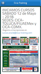 Mobile Screenshot of cica-training.com